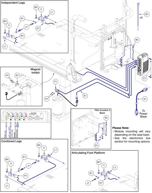Q-logic 2 Harnesses And Hardware - Synergy parts diagram