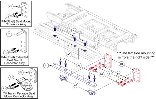 Angle Adjustable Tower Interfaces, Tb3 parts diagram