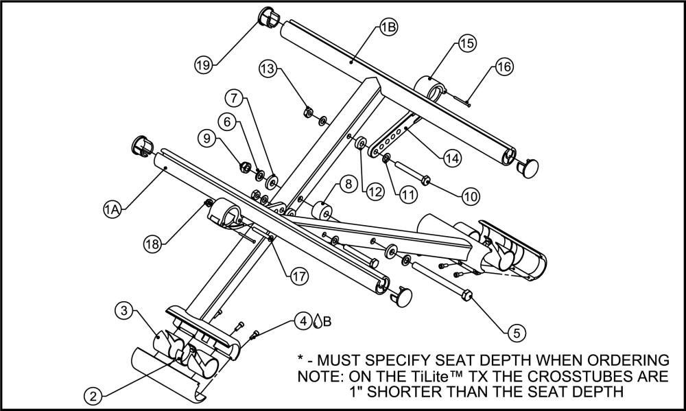 1) Crosstubes parts diagram