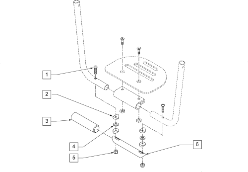 Platform Footplate Basketball Roller parts diagram
