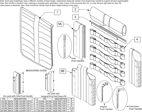 Tension Adjustable Exo Upholstery Xenon 2 parts diagram