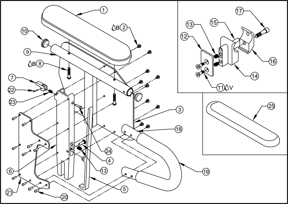 Desk Arm With Transfer Loop Assy parts diagram