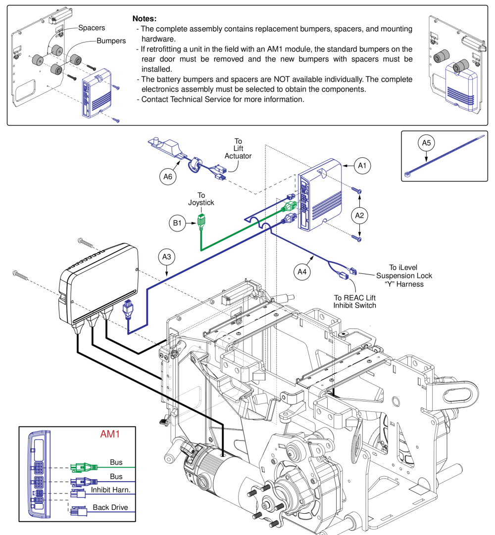 Ne+ Am1 For Reac Lift, Stretto parts diagram