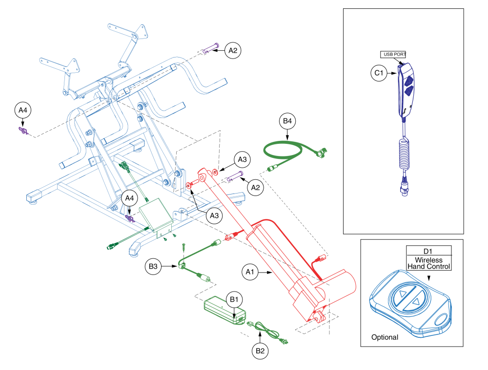 Lc380, Dual Lead Motor Assy. W/capacitor parts diagram