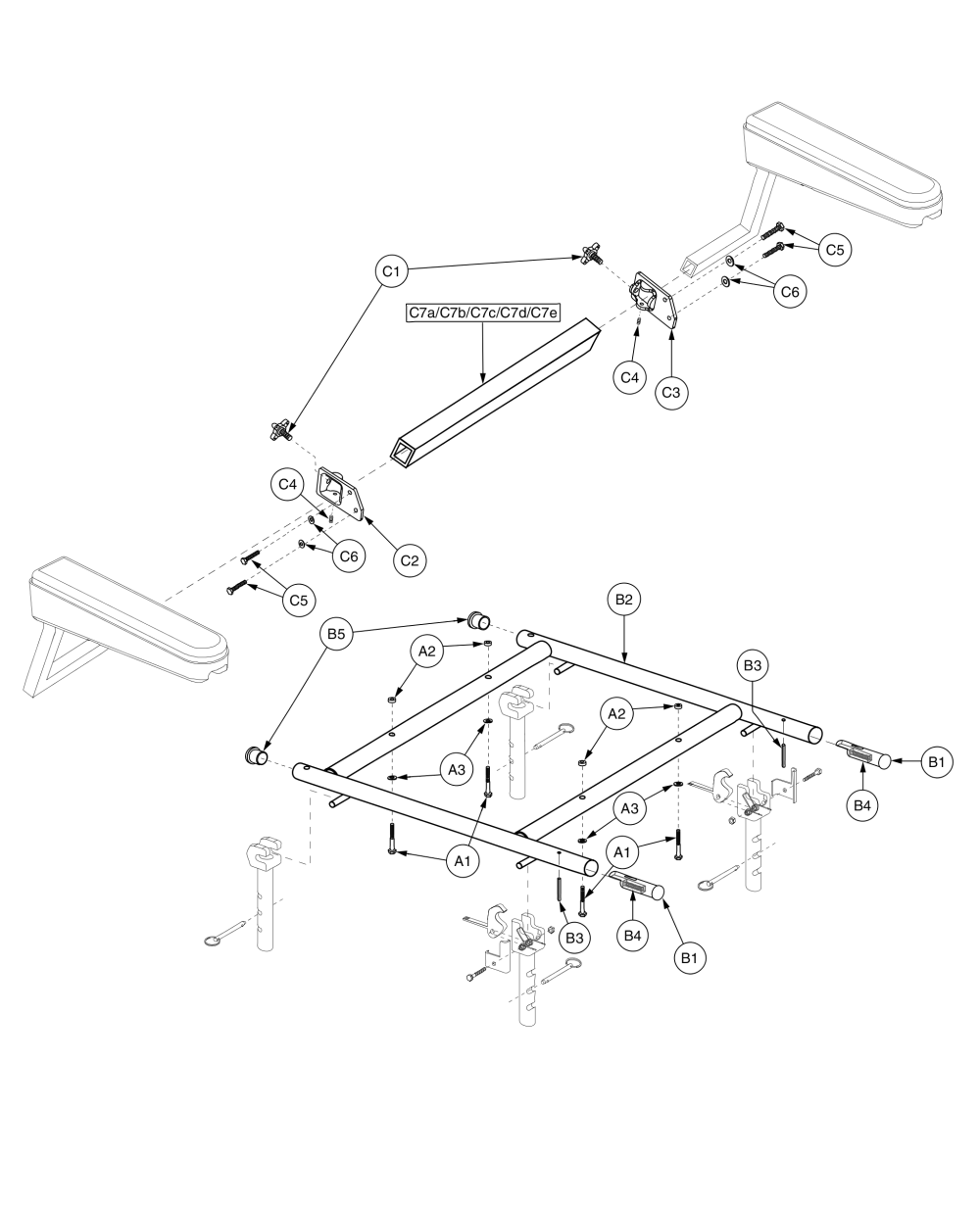 H - Frames - Pinchless Hinge - 16w - 24w parts diagram