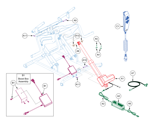 Lc358, Motor,slave Motor,dual Lead,w/capacitor,boost parts diagram