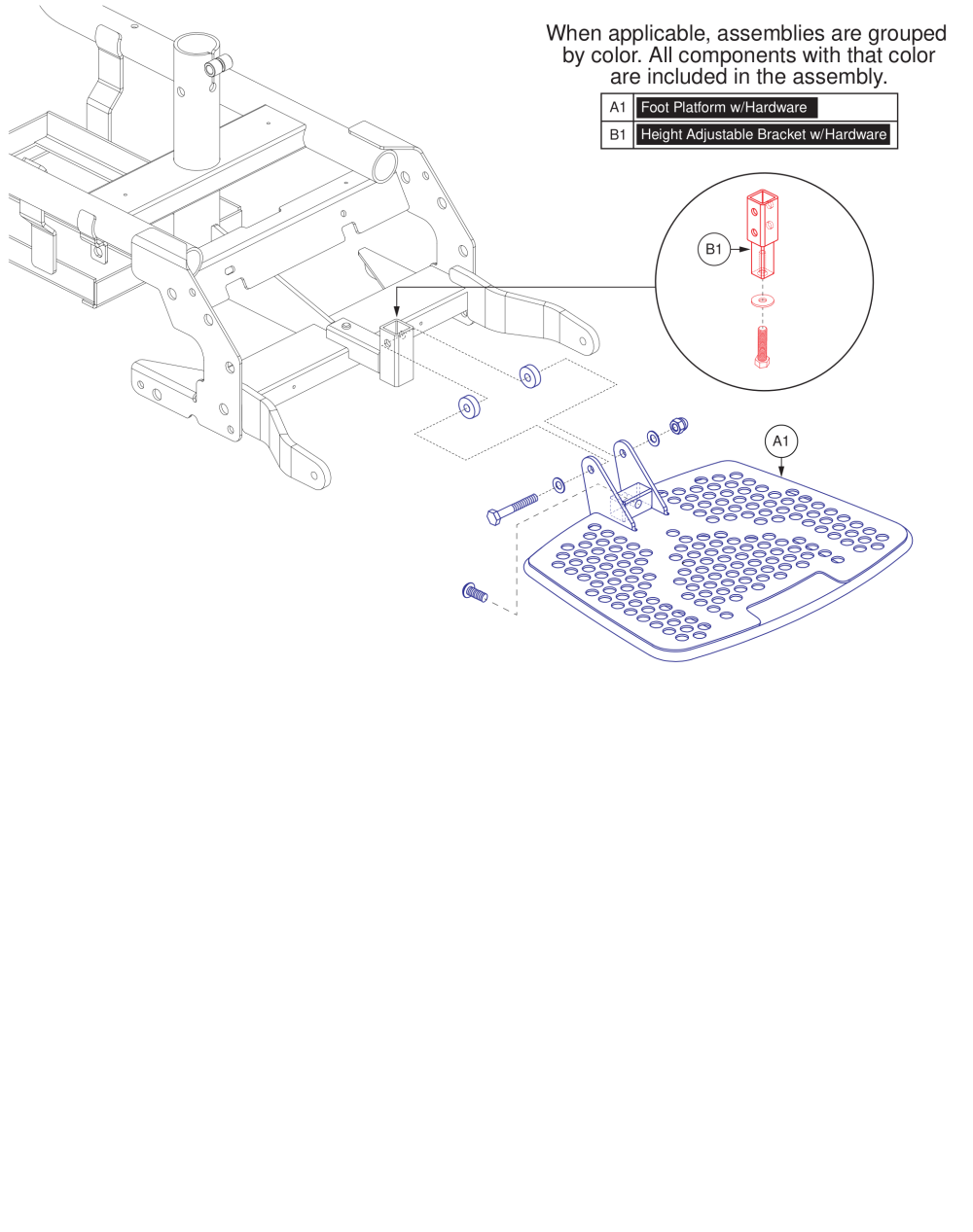 Foot Platform Assy parts diagram