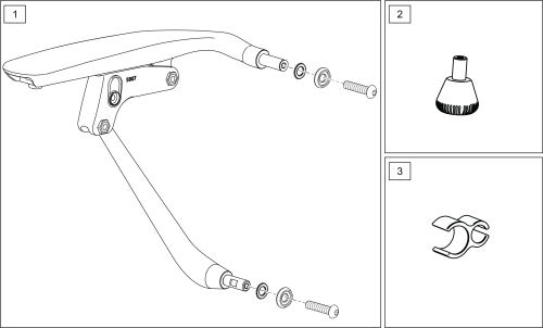 Armrests parts diagram