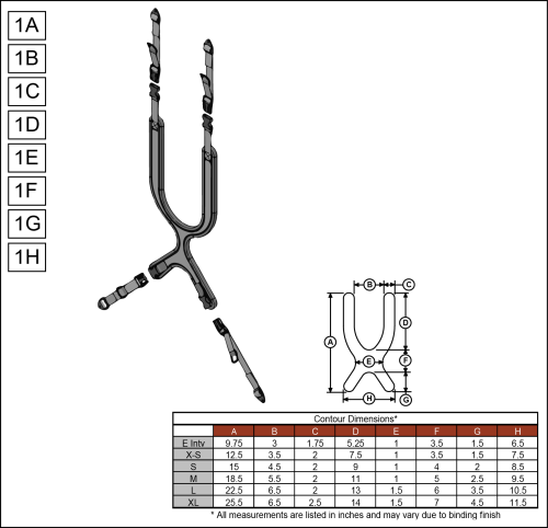 Contour Harness parts diagram