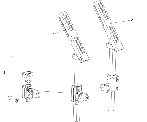 Flip Up Standard Arms parts diagram