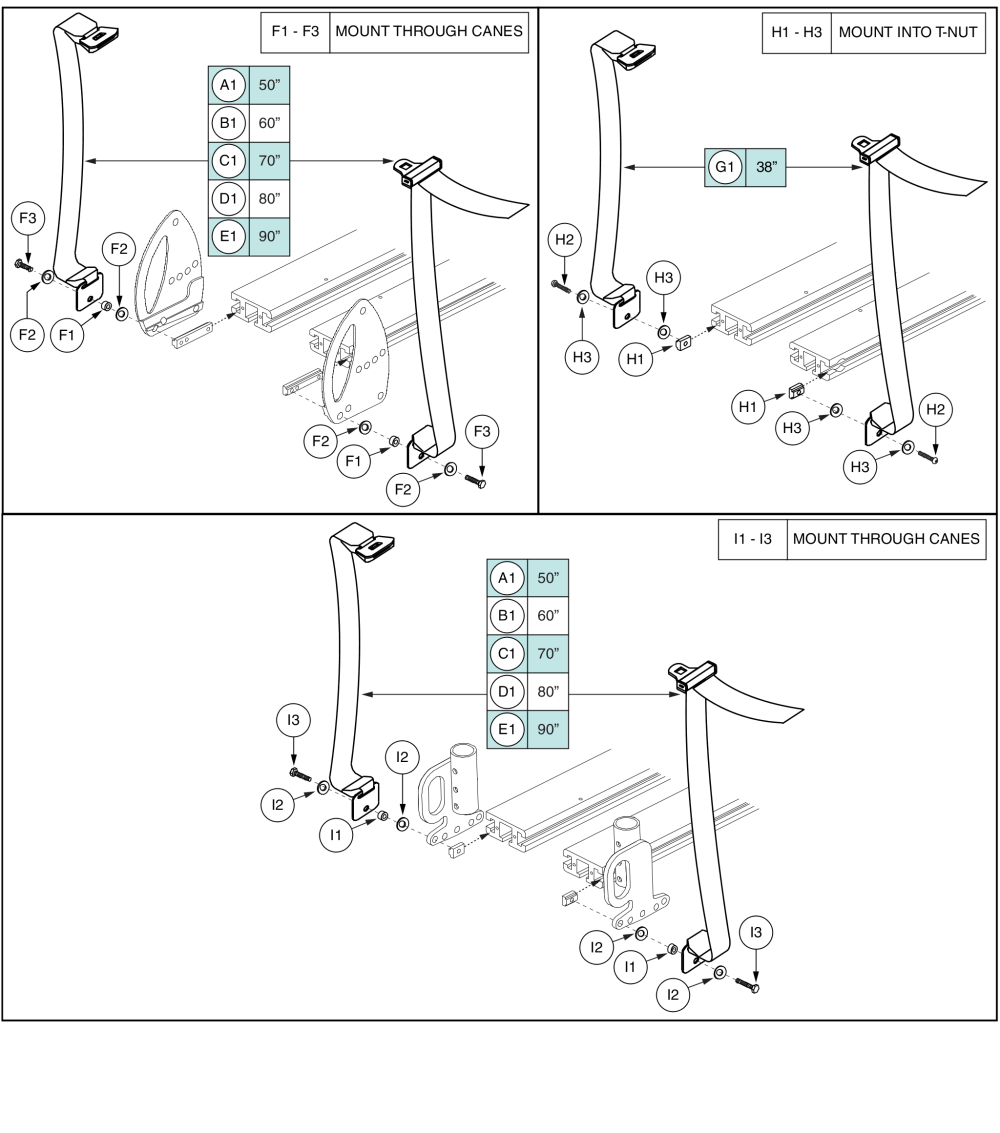 Synergy Lap Belts, Adult And Pediatric parts diagram