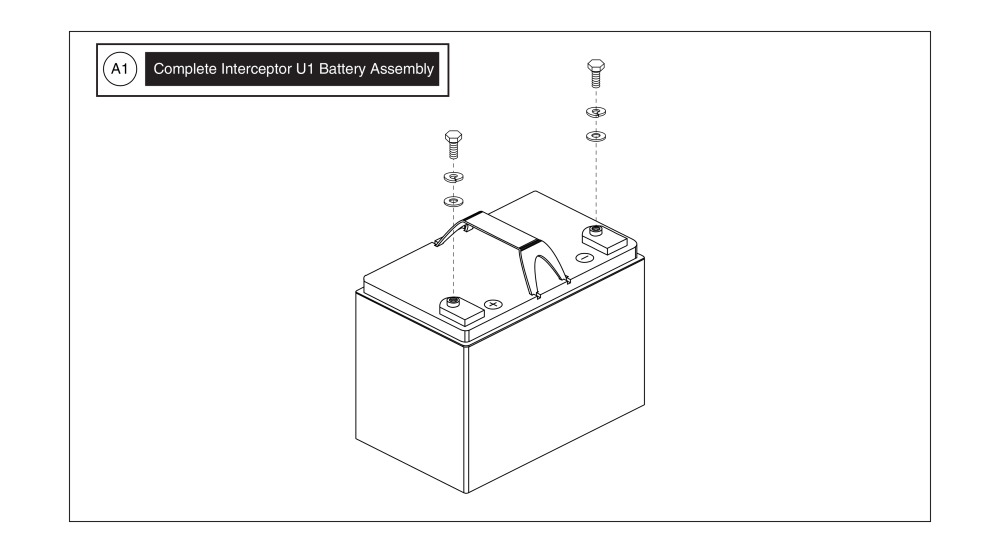 Interceptor Battery, 33ah, Gel parts diagram