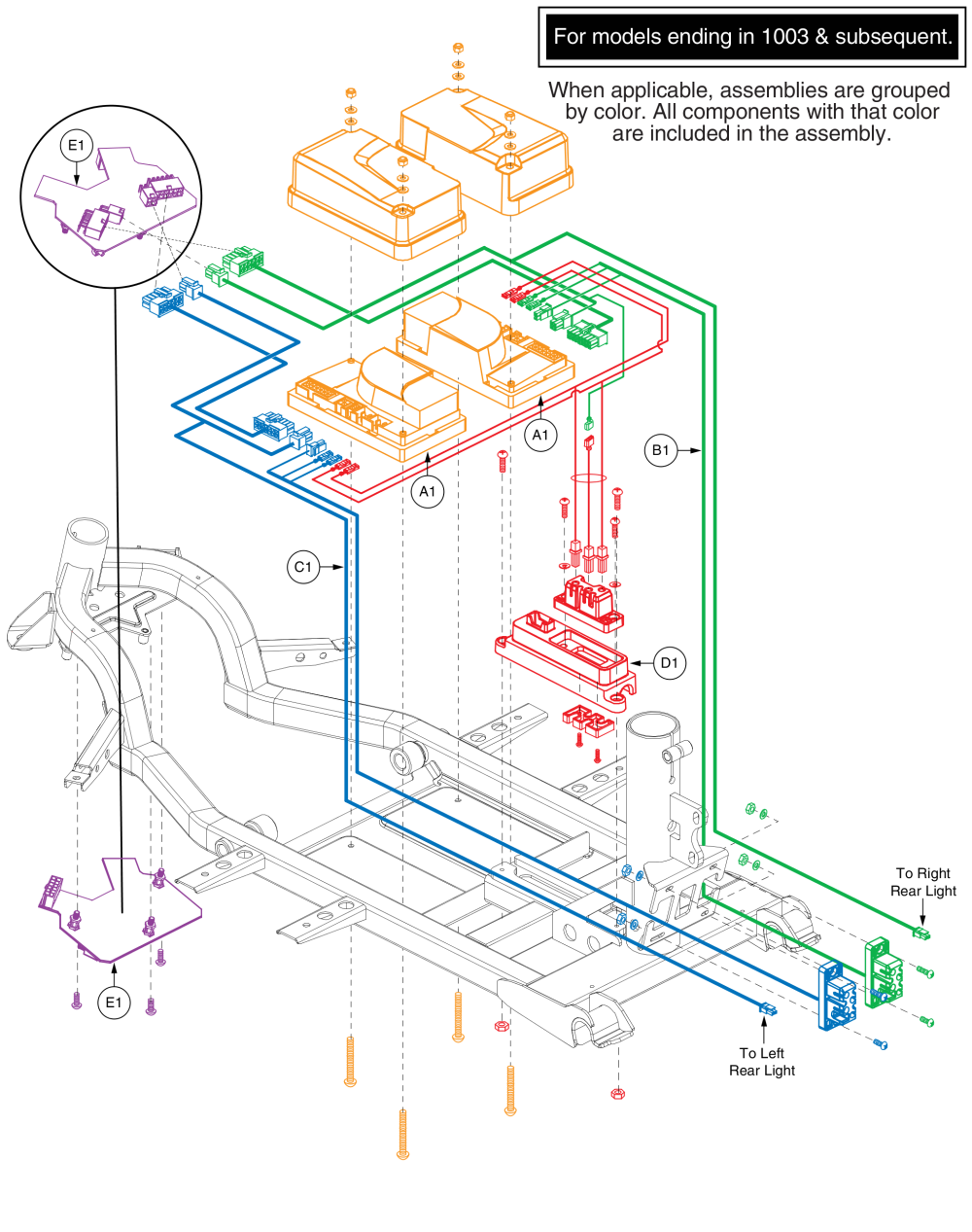 Dynamic Controller, 50amp, (for Models Ending In 1003 & Subsequent.) parts diagram