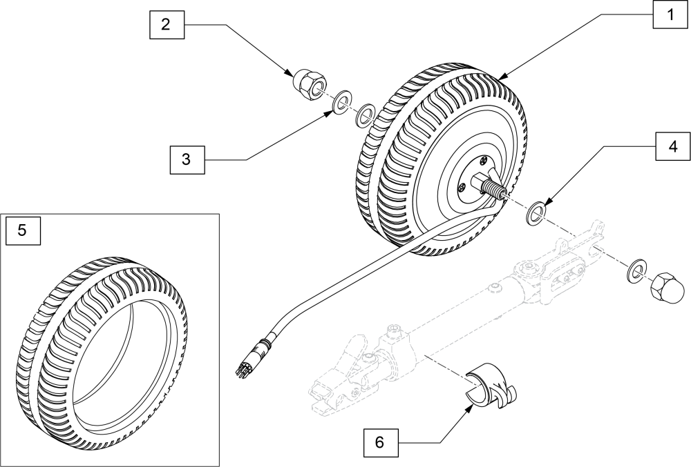 Drive Wheel parts diagram