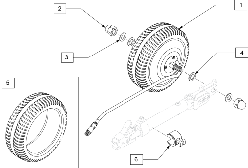 Drive Wheel parts diagram