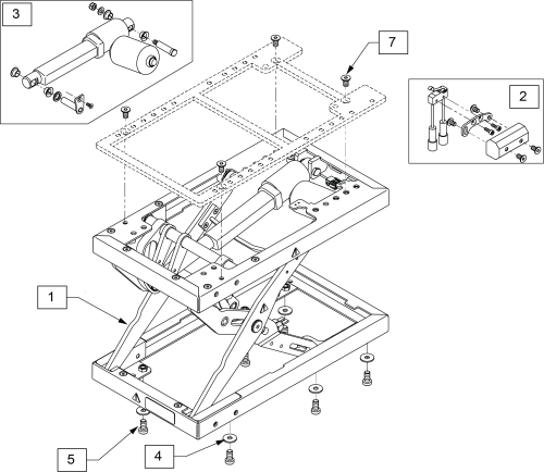 Lift parts diagram