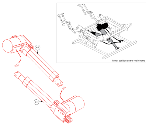 Motor Assemblies, Back & Seat.mot2302982_6015 parts diagram