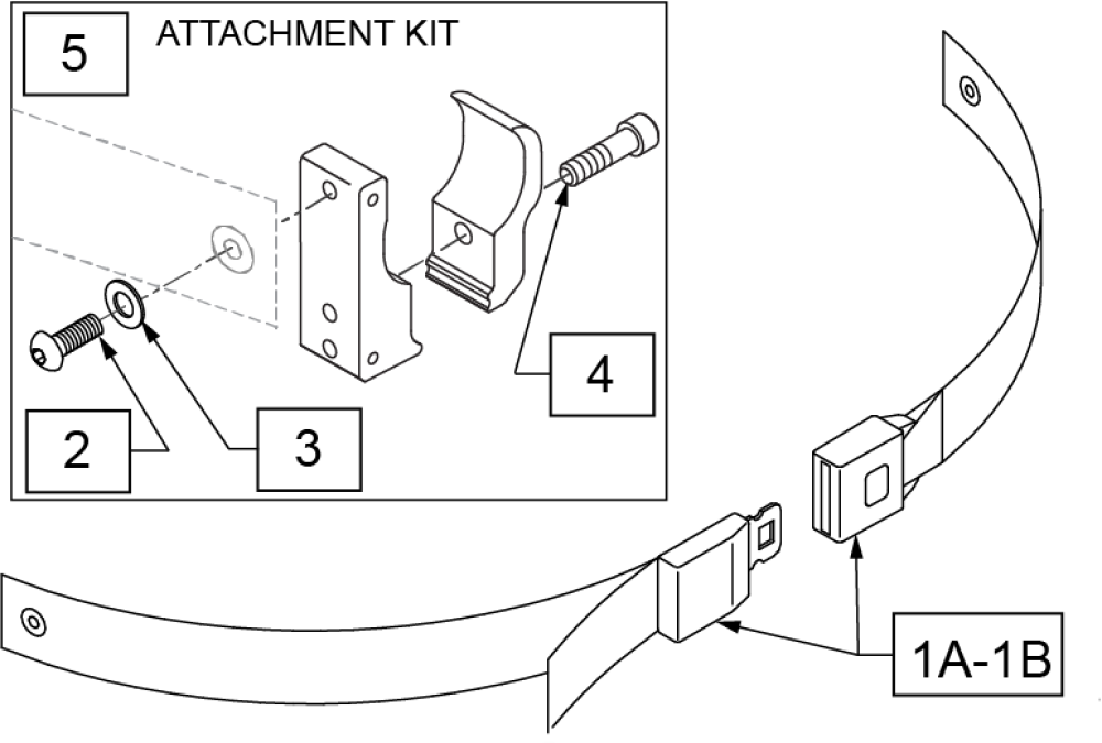 Auto Buckle Positioning Belt Xenon 2 parts diagram