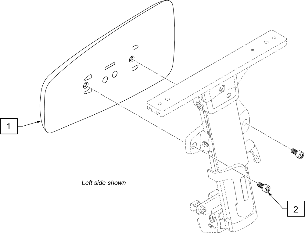 Pro Side Guard (for Single Post Armrest) parts diagram