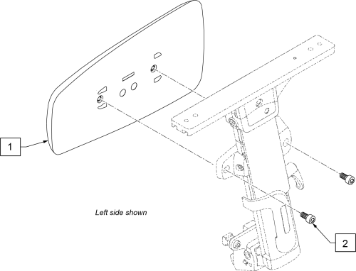 Pro Side Guard (for Single Post Armrest) parts diagram