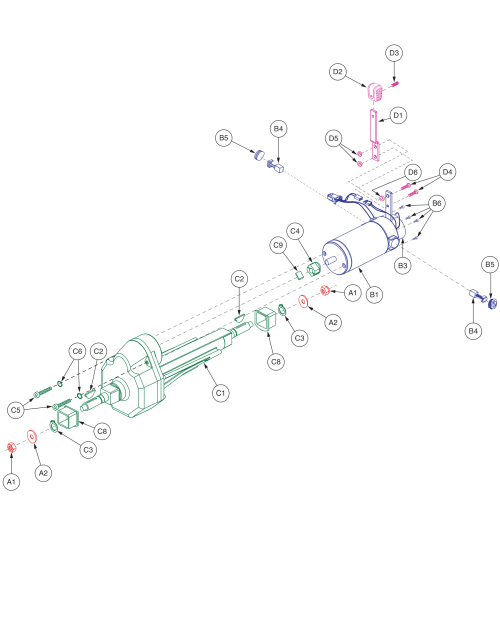 Celebrity X / X Le / Dx Transaxle, Motor, Break Assy parts diagram