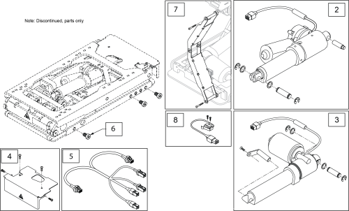 Q300m Captains Lift & Tilt Combo Module parts diagram