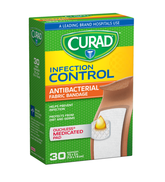 CURAD Antibacterial Fabric Bandages
