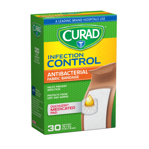 CURAD Antibacterial Fabric Bandages