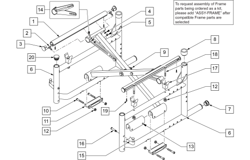 Lx/lxi Frame Prior To S/n Lx-061888 parts diagram