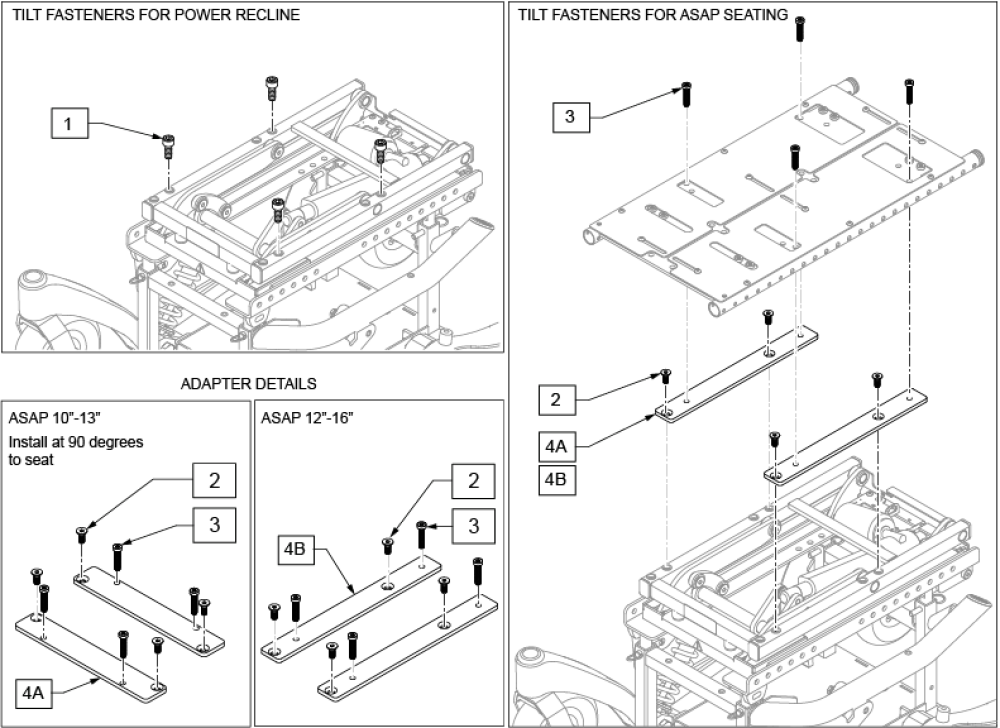 Tilt Interface Adapters After S/n Plsza-12 parts diagram