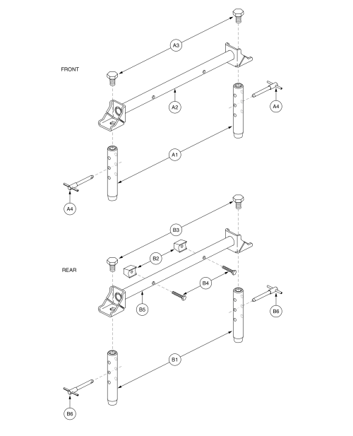 Universal - Universal Towers & Spanners - Tower Spanner Quick Release 13.625 3-hole parts diagram