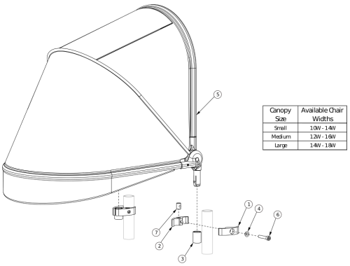 (discontinued) Canopy parts diagram