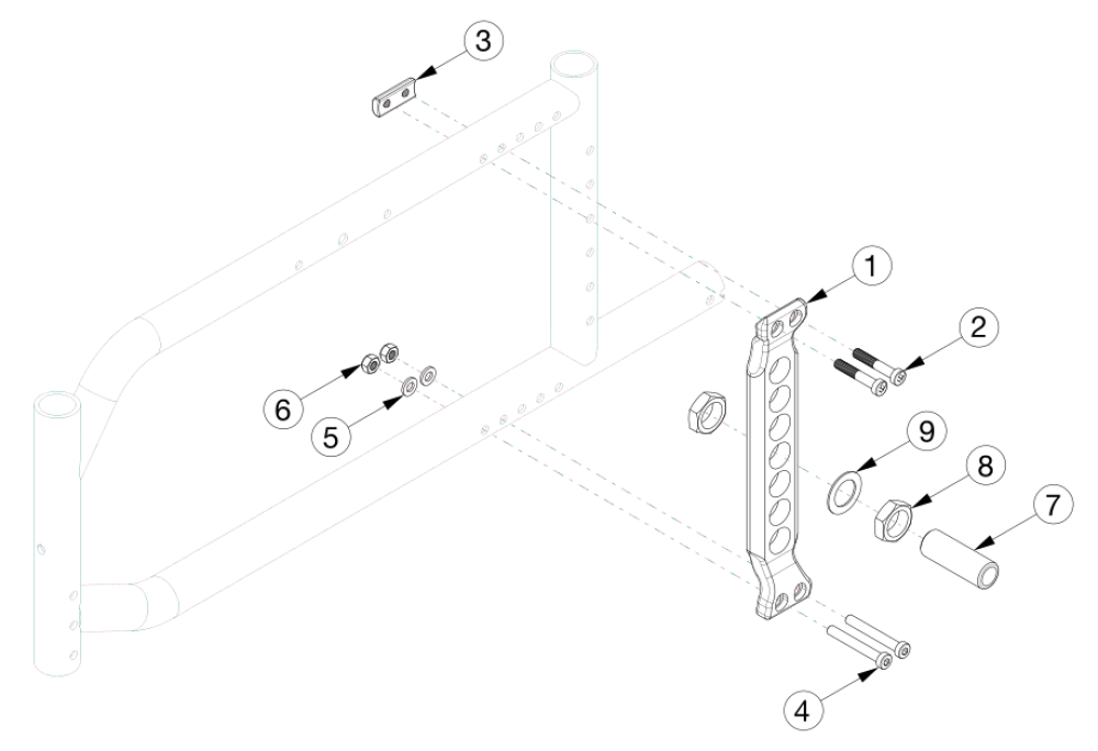 Catalyst E Vertical Axle Plate parts diagram