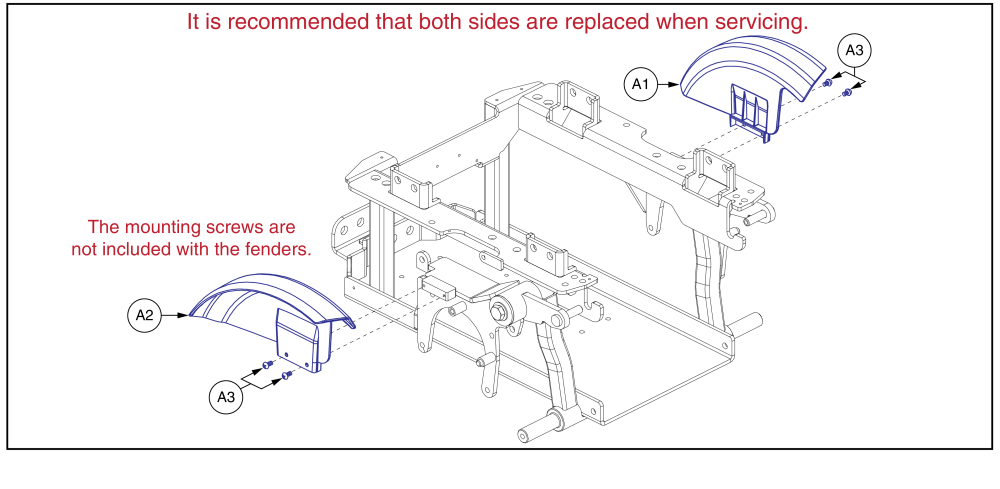 Fender Shrouds Without Lights, Q6 Edge 2.0/3 parts diagram