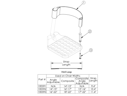 Liberty Ft Heel Loops parts diagram