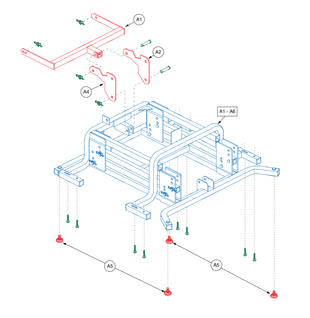 Infinite Position Main Frame Assembly (fbs), Frmasmb16373 parts diagram