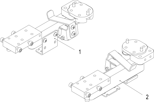 Magic Swing Away Joystick Mount parts diagram