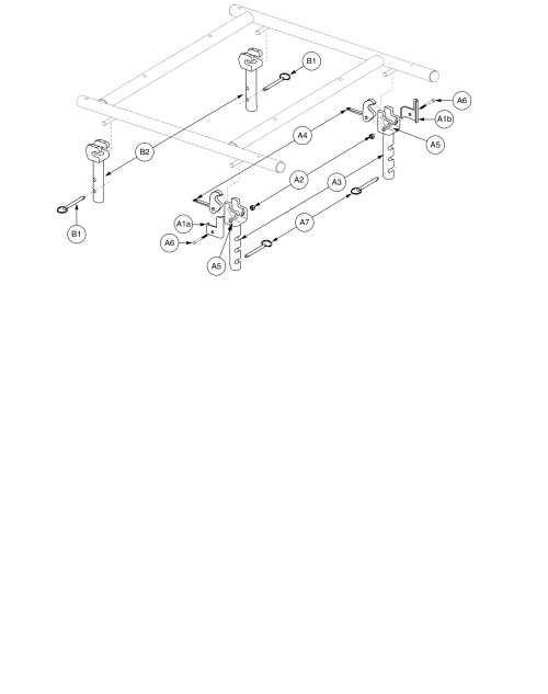 H-frame, Seat Tower Assembly, Jazzy 1113 Ats parts diagram