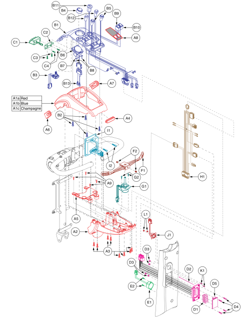 Celebrity Dx / Xl Console Electronics Assy parts diagram
