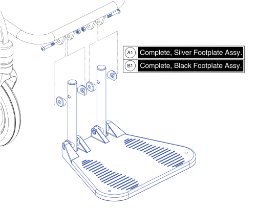 Footplate Assy, Jazzy Passport / I-go+ parts diagram