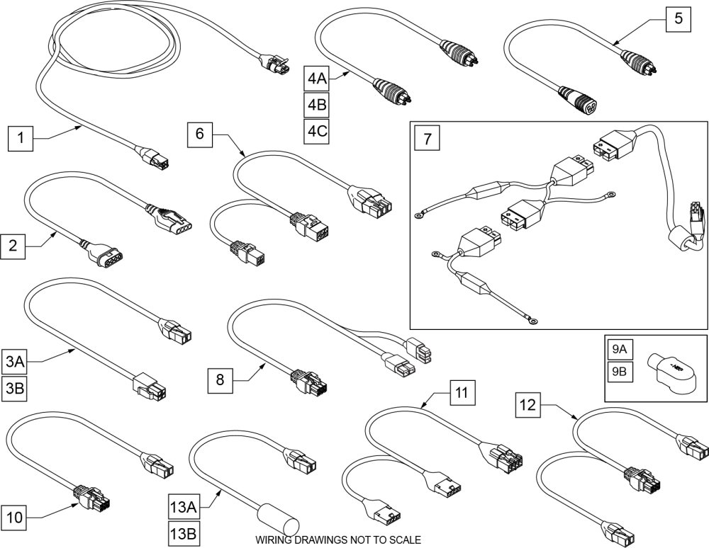 Wiring S636/s646 parts diagram