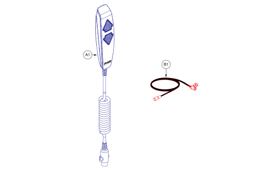 Hand Control,assy,lighted,single Motor,no Keylock, With Harness parts diagram