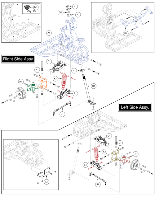 Front Main Frame Assy parts diagram