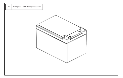 Battery, Agm, 12 Amp Hour (12 Ah) parts diagram