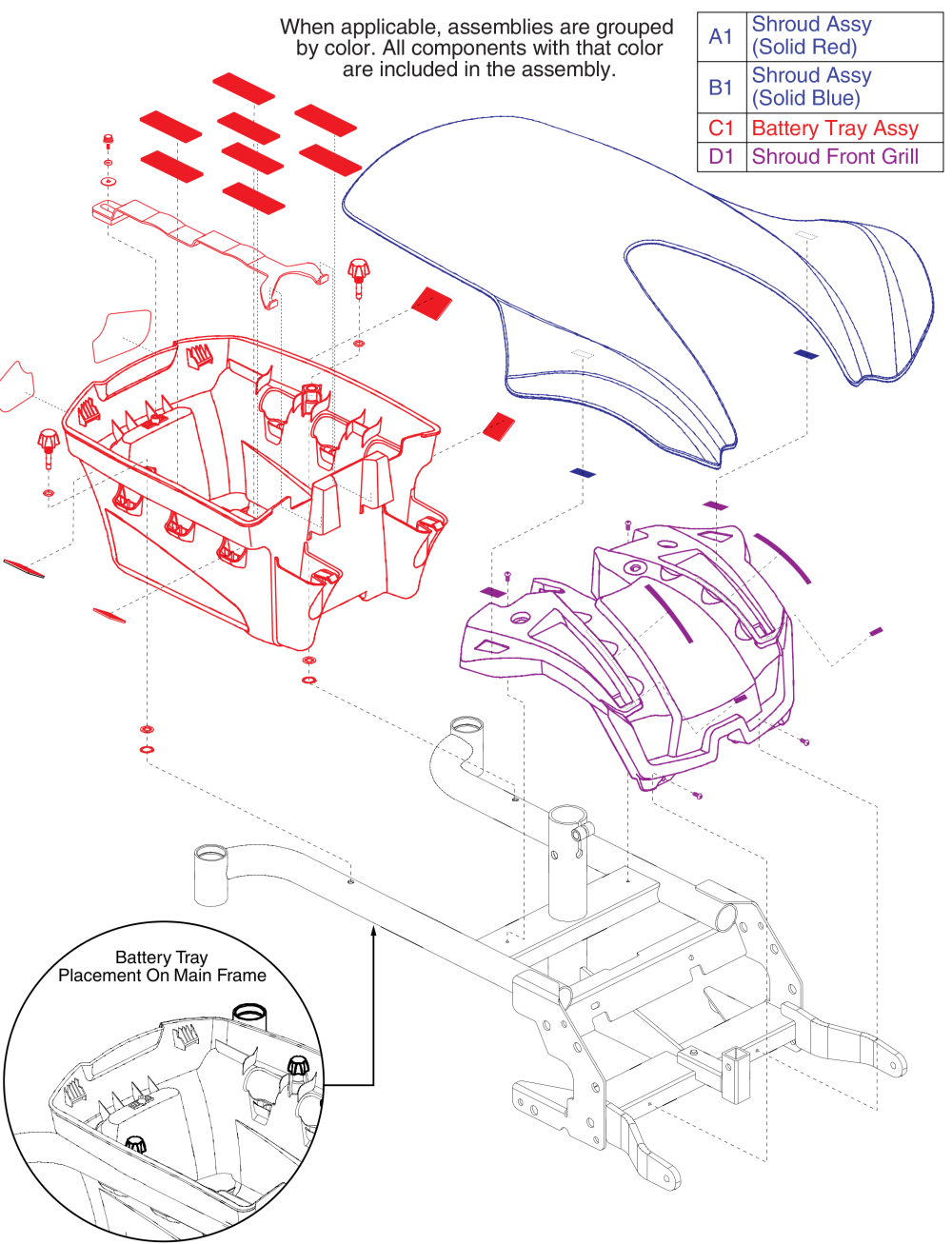 Shroud Assy - Elite, Fleet - S/n's Begining W/ Jb1 Or Jb3 parts diagram