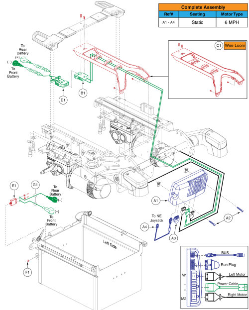 Ne Electronics - 6 Mph, Non-power Positioning, Rival (r44) parts diagram