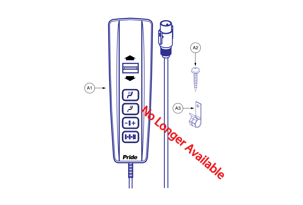 Single Motor, Deluxe Heat And Massage parts diagram