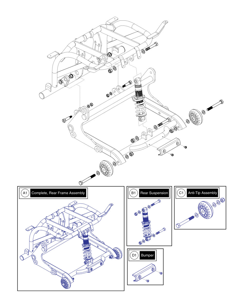 Rear Frame parts diagram