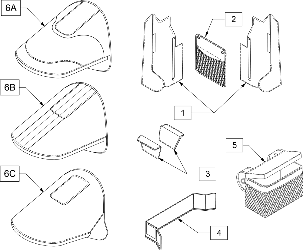 Shell Fabric parts diagram
