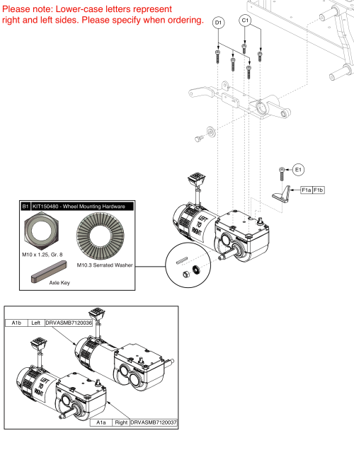 Sub Song Drive Motor Assy parts diagram